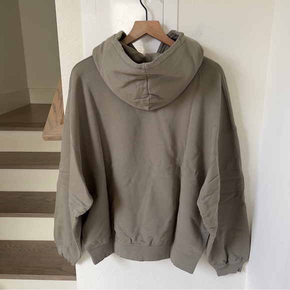 NWT Anine Bing Harvey Sweatshirt in Dusty Olive Green - Picture 5 of 13